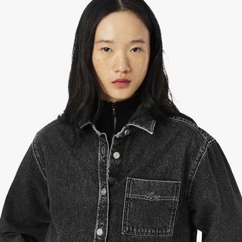 Lacoste Women's A-Line Coat (BF24466NM_Grey