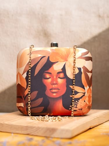 Artklim Afro Women Portrait Printed Clutch