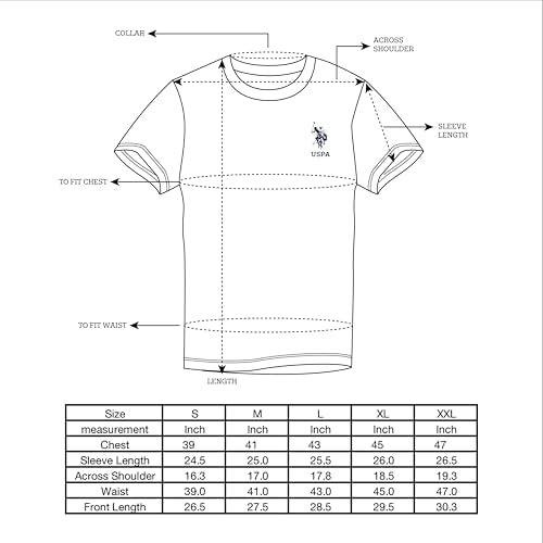 U.S. Polo Assn. Men's OEE14 Comfort Fit Solid Lounge T-Shirt