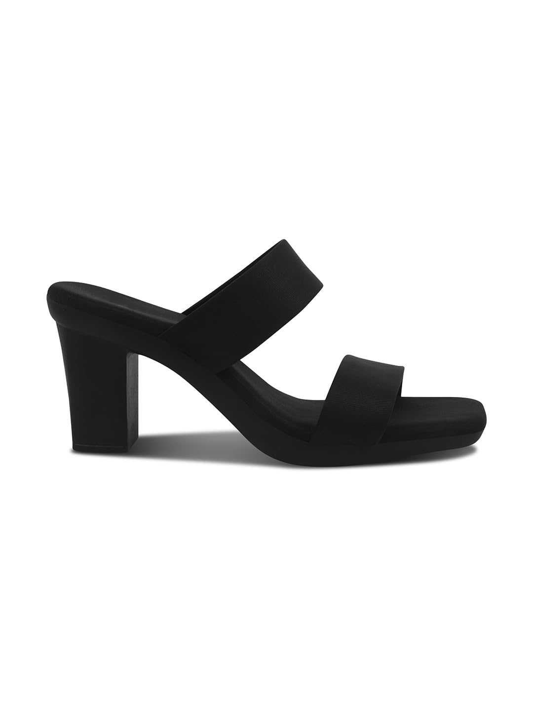 SVYA, Comfortable Heel Sandals for Women and Girl. (Black, UK Footwear Size System, Adult, Women, Numeric, Medium, 8)