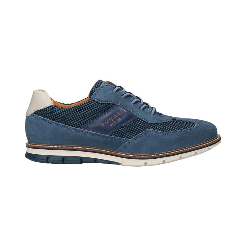 Bugatti Simone Comfort Blue Men's Wide Sneakers - UK 8