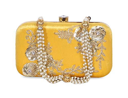 DUCHESS Women & Girls box clutches (Yellow)