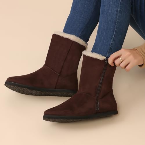 YOHO Slays Model 003 Uggs Boots for women | Packed with the comfort of premium inner fur lining | Stylish Casual Shoes|Comfortable Fit | Wine - UK 8