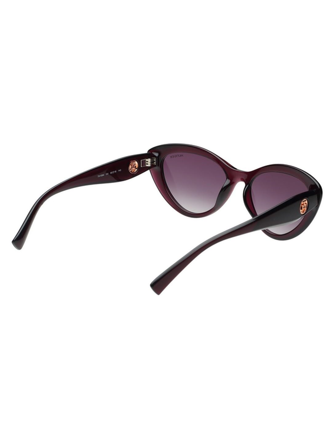 Tommy Hilfiger Sunglasses | Purple Lens | Violet Frame | Full Rim Cateye Shape Branded Latest and Stylish Non Polarized Eyewear | 100% UV Protection | Women Sunglasses| Size Medium | TH 1594 C4 55
