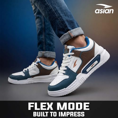 ASIAN Shadow-01 Men's Sneakers | Lightweight Casual Shoes with Soft Cushioning, Strong Grip & Colourblocked Style for Walking & Gym
