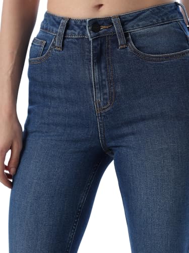 ONLY Women Solid Flared Fit High-Rise Blue Jeans