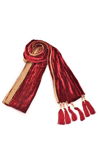 Manyavar Stylish Maroon Dupatta