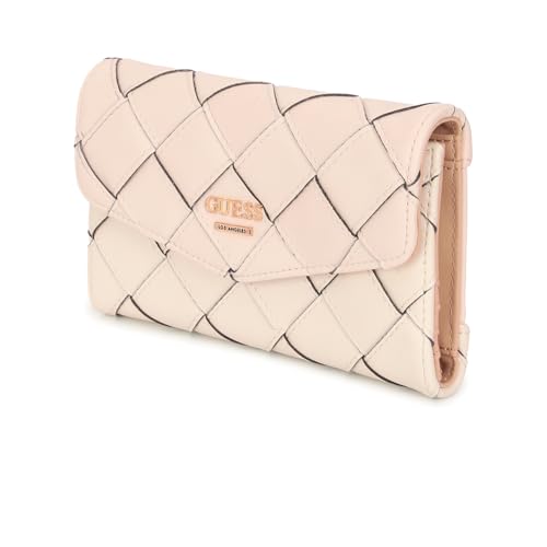 Guess Women's Pink Braided Wallet| Ladies Purse Handbags | Gift For Ladies