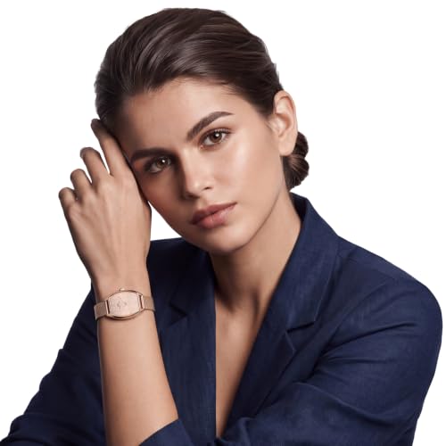Daniel Wellington Tonneau 20mm Rose Gold-Tone Dial Analog Women Watch - DW0DL2001