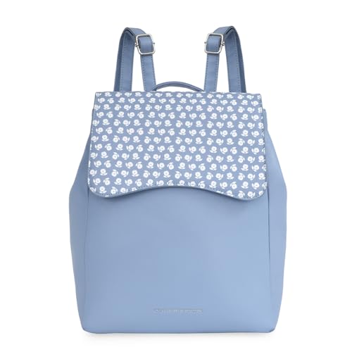 United Colors Of Benetton Paisley Women Backpack Handbag - Blue, Flap Closure