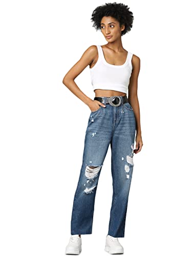 ONLY Regular Fit Jeans(255135801_Medium Blue Denim_31)