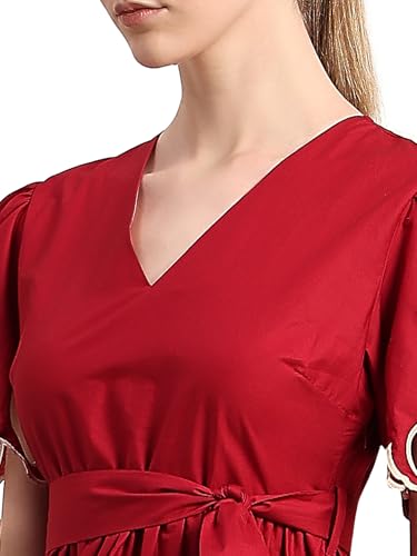 VERO MODA Women A-Line Red Dress