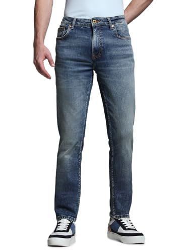 Jack & Jones Men's Slim Fit Low Rise Blue Jeans