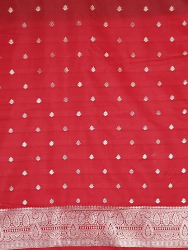 MIMOSA Women's Woven Design Kanjivaram Style Art Silk Saree With Blouse Piece : SA00002066PSFREE