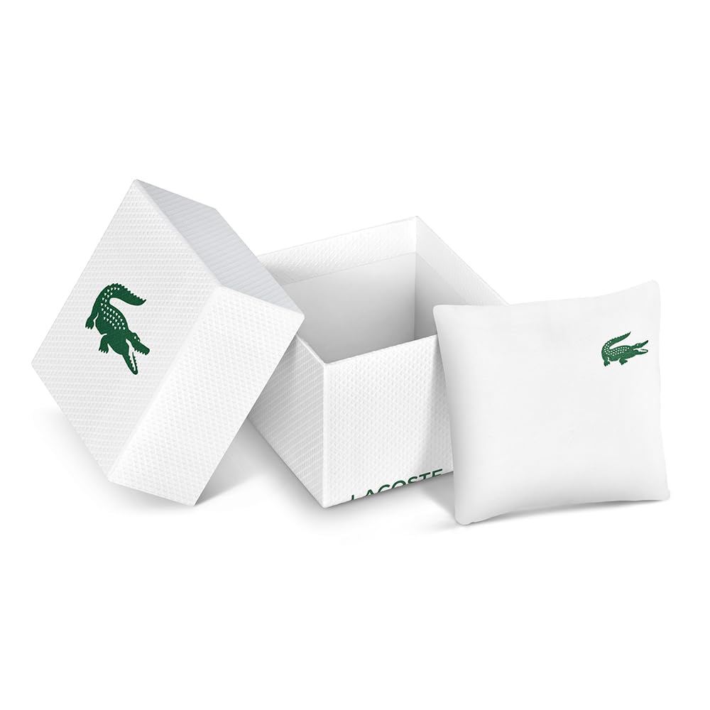 Lacoste Boston Qtz Fashion Chrono Blue Round Dial Men's Watch|Ionic Plated Thin Gold Steel Material|Gold Color Band - 2011096