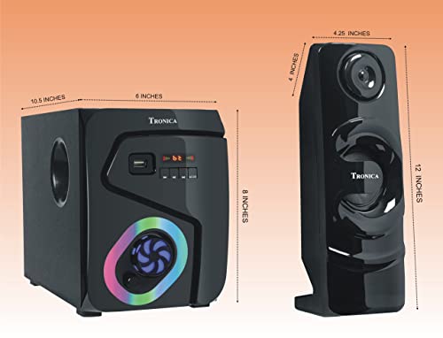 TRONICA BT-222 Bluetooth 35 W Home Theater with FM, Remote Control, Aux-in Port, USB/SD/Smart TV Support