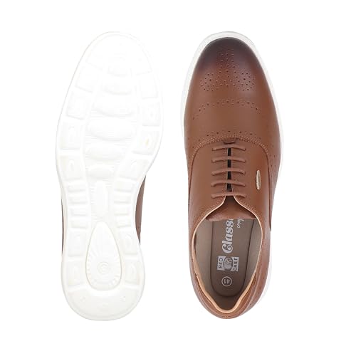 Red Chief Low Ankle Casual Brogue Shoes for Men | Tan UK09