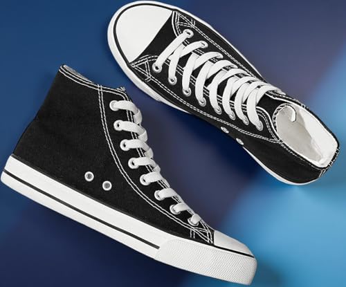 TrenDuty Long High Ankle Shoes Sneakers Black uk7 Shoes