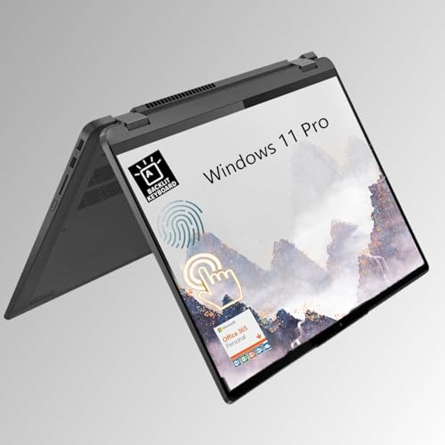 Lenovo Flex 5 16" WQXGA Touchscreen 2-in-1 Laptop, Intel Core i7-1255U, 16GB RAM 1.2TB Storage (256GB SSD+1TB 9H Portable Disk), Backlit Keyboard, Fingerprint Reader, Office 365, Windows 11 pro, Grey
