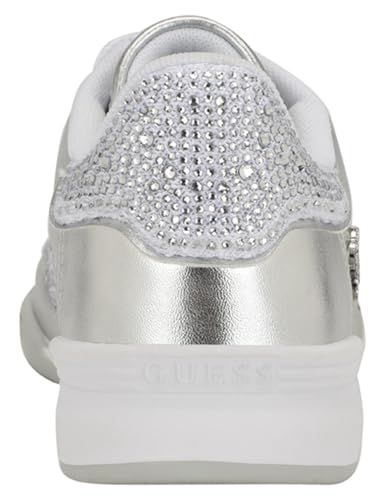 Guess Women's Pritie Trainers, silver, 38.5 EU