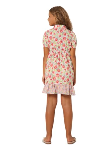 VERO MODA Girl Floral Print Above Knee Length Multicolor Fit & Flare Dress