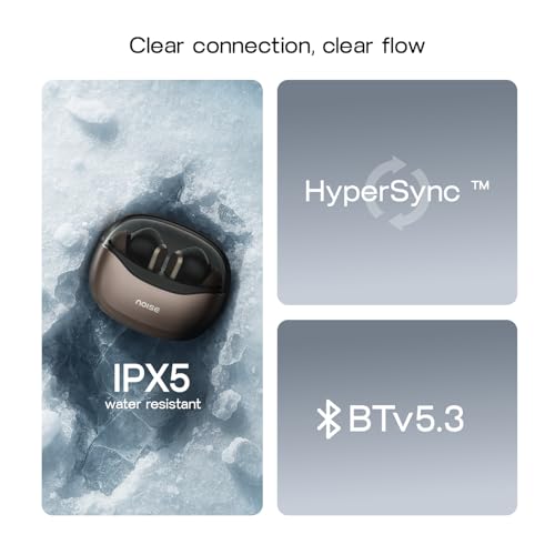 Noise Newly Launched Buds VS601 in Ear Truly Wireless Earbuds with 50H of Playtime, Transparent Case Lid, Quad Mic ENC, Dual Device Pairing, 10Mm Driver, BT V5.3 (Copper Brown)