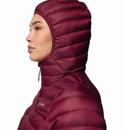 Columbia Women Maroon OmniShield Corelite Down Jacket, XL