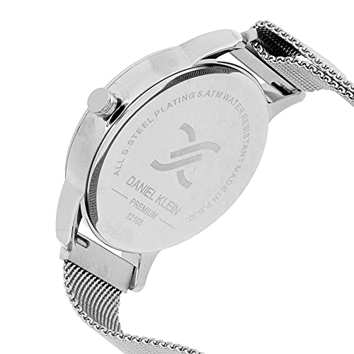Daniel Klein Analog Silver Dial Men's Watch-DK12105-1