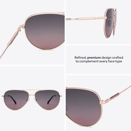 John Jacobs Full Rim Pilot Stylish & Premium Sunglasses | Polarized and 100% UV Protected | Men & Women | Medium | JJ S70015