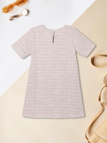 Max Girls Boucle Dress (Pink_14-16 Y)