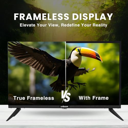 Uniboom_Optima Series 60 cm (24 Inch) HD Smart LED TV |Voice Control App, 30W Sonic Boom Speakers, 5000+ Free Movies, 500+ Apps, Mobile Remote & Screen Cast | Model 24S-ULT-AED