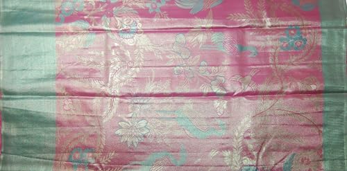 VFCollections Women's Traditional Handloom Kanchipuram Silk Pure - Royal Collections - Pattu Sarees | Rich Zari Woven Design | Bridal Saree | Unstitched Blouse (VFC738-5)