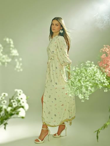 VERO MODA Women Fit and Flare Beige Dress