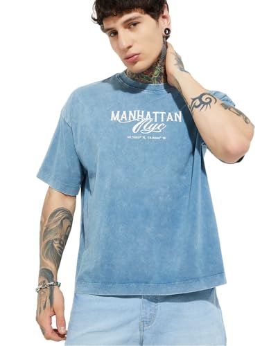 Max Men's Regular Fit T-Shirt (UBSKHS72509B_Blue