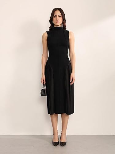 Kazo Baxter Midi Dress (Black L)