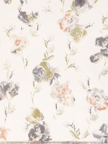 MOHEY Grey Organza Mirror Embroidered Saree for Women