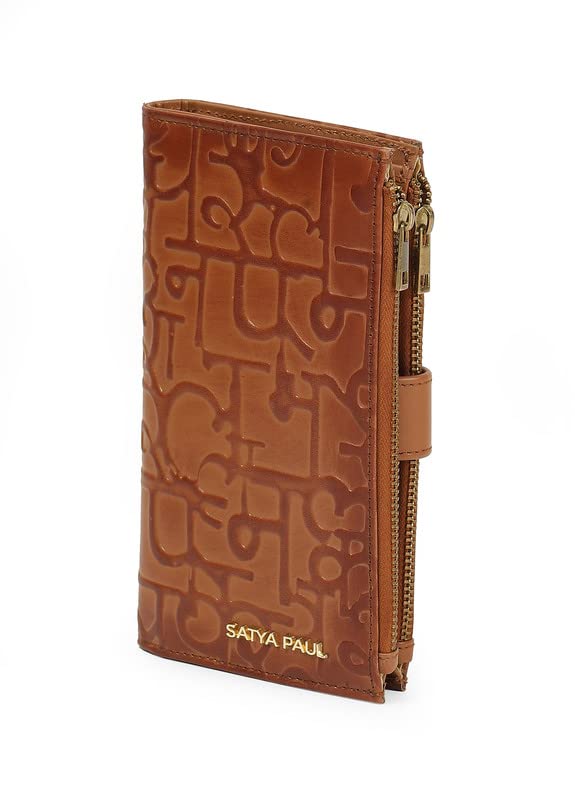 Satya Paul Brown Medium Leather Wallet for Women