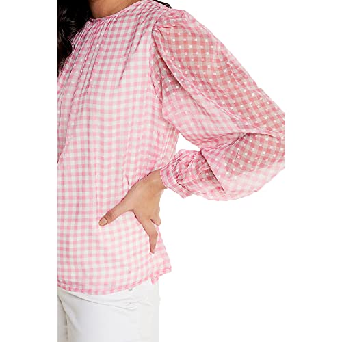 AND Women's Regular Shirt (EE23AB024TR15B_Pink