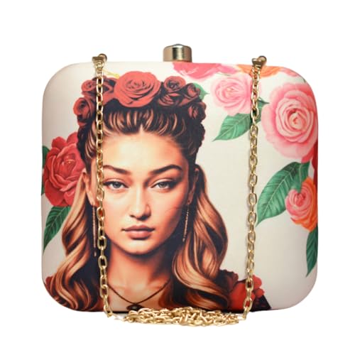 Artklim Gigi Hadid Printed Clutch