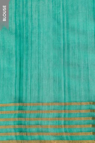 Taneira Women Green Silk Cotton Chanderi Woven Saree with Unstitched Blouse Piece (SAPH04AA5585-Green)