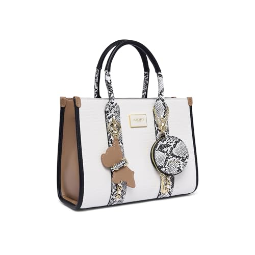 Akiki London Women's Hounslow Medium Box Satchel Handbag | Satchel Bag for Work | Ladies purse | Stylish Shoulder Bag | Gift For Women