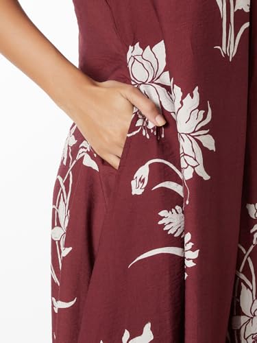 Max Women's Polyester A-Line Below The Knee Dress (NC510003_Maroon