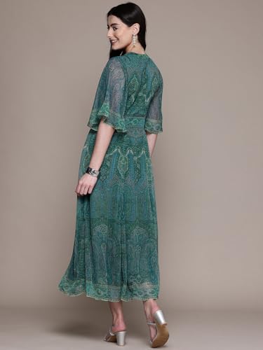 Aarke Ritu Kumar Turquoise Tripti Long Dress