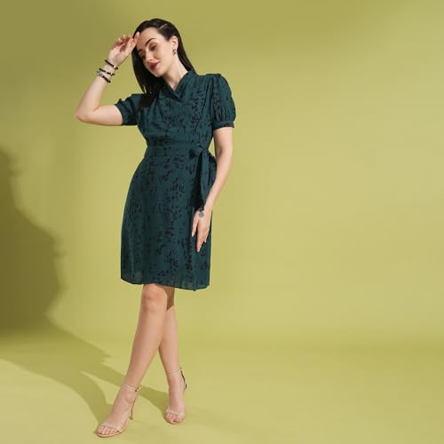 Globus Women Dresses (GS568696_Green_L)