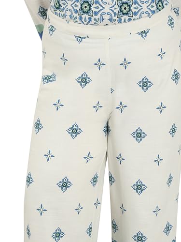 VERO MODA Curve Women's Wide Leg High Rise White Pants