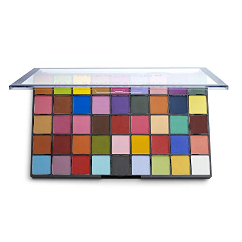 Makeup Revolution Maxi Reloaded Palette Eyeshadow Palette, 45 Highly Pigmented Matte Shades, Monster Mattes, Paraben & Cruelty Free-60g multicolor
