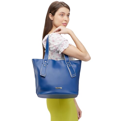 Caprese Amelia Tote Medium Navy Office Handbag
