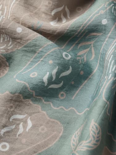 The Souled Store Holiday Shirt: Indie Men and Boys Short Sleeves Collared Neck Button Front Blue All Over Printed Cotton Blend Regular Fit Holiday Shirts