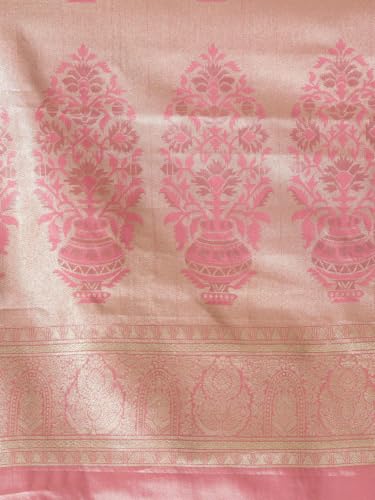 Meena Bazaar Women's Art Silk Saree | Elegant Designer Silk Saree | Soft Lightweight Traditional Ethnic Saree for Wedding, Festival, Party & Special Occasions
