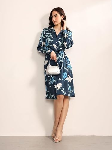 Kazo Azure Midi Dress (Teal S)